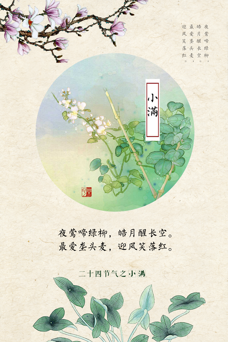 宋 欧阳修4,《小满》3,小满君已至,万物渐丰盈,又是一年小满时节