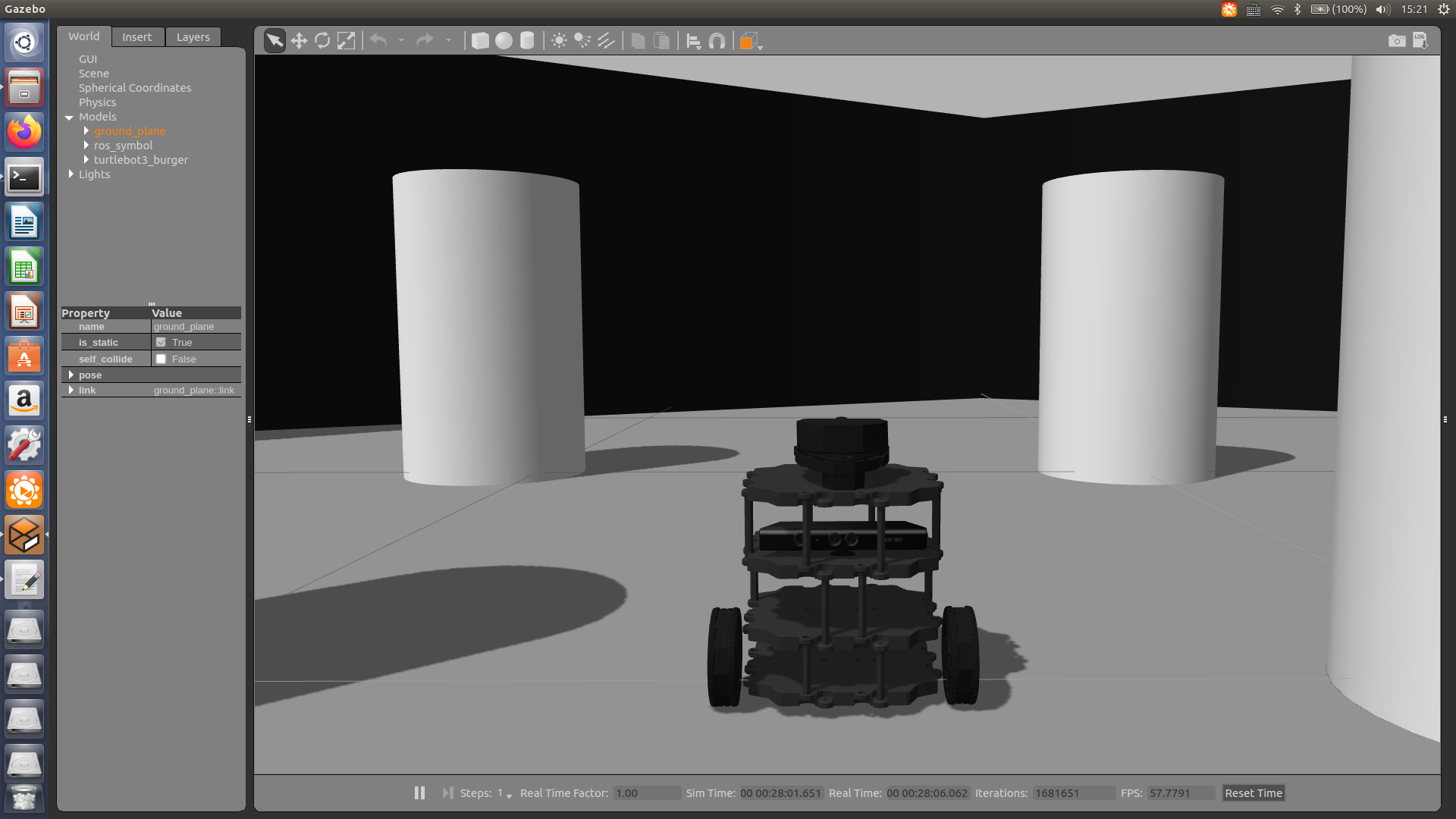 为Turtlebot3Burger机器人添加Kinect深度相机并获取环境图像_gazebo中kinect相机没有图像CSDN博客