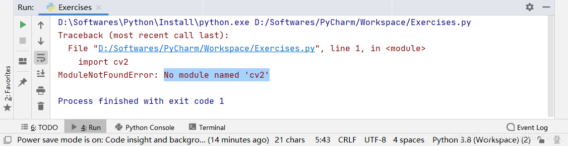 No module named ‘cv2‘ 解决办法_no module named cv2-CSDN博客
