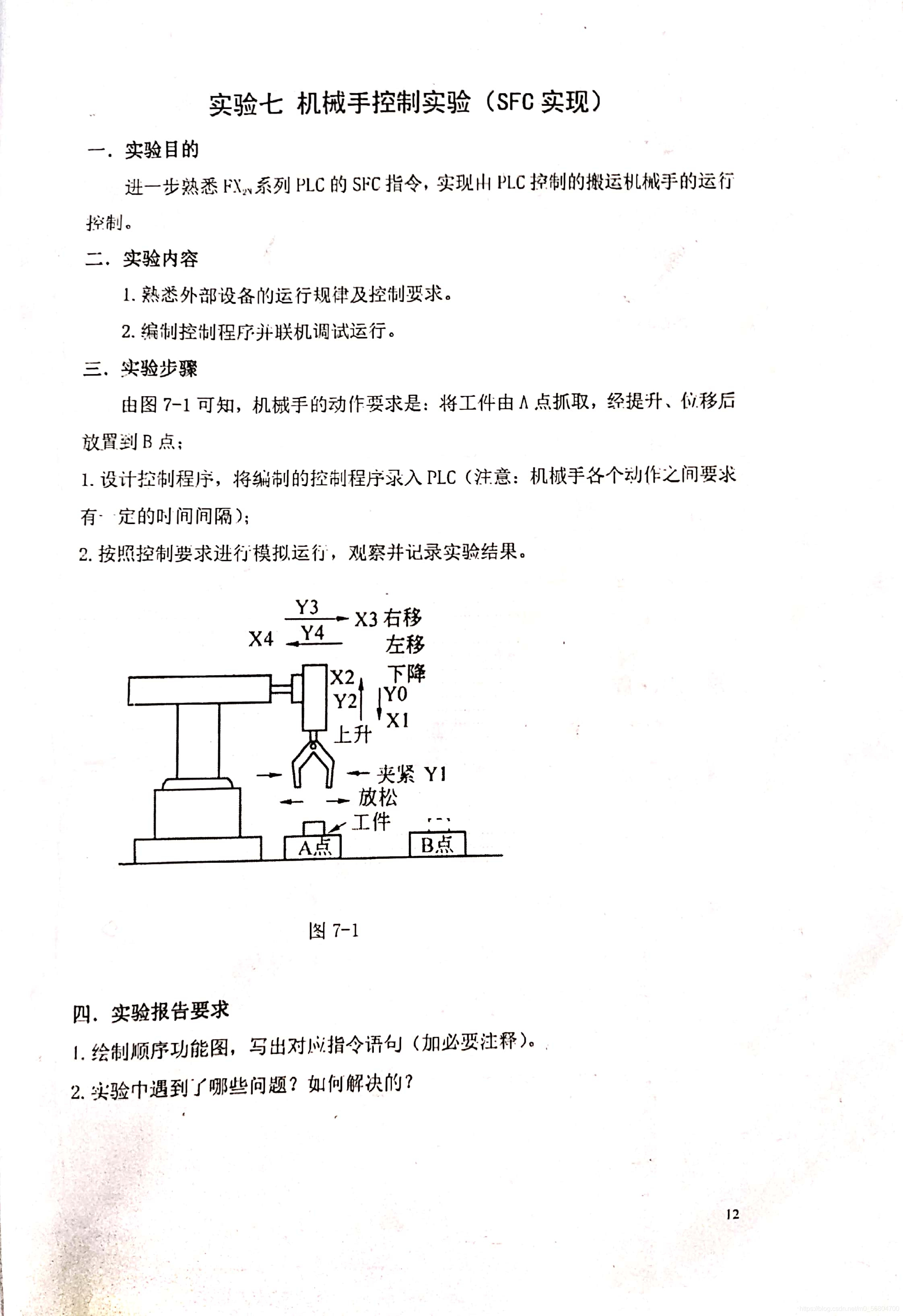 实验报告要求