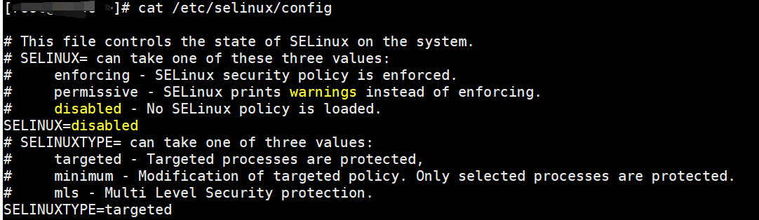 检查SELinux