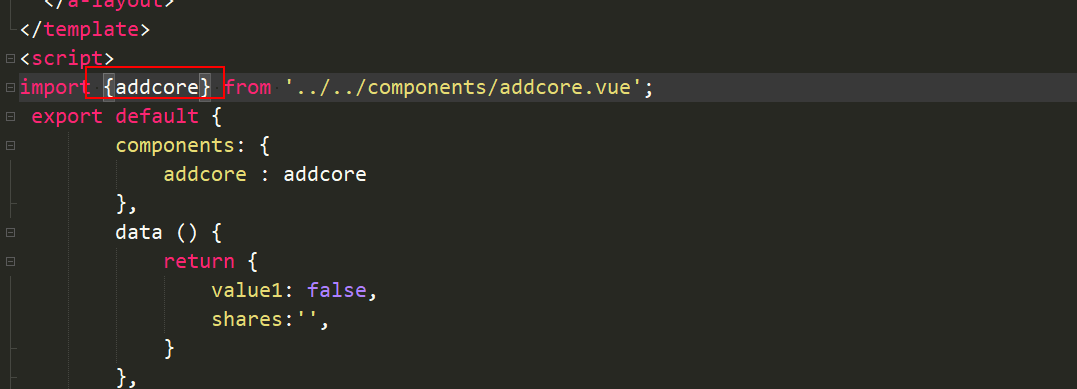 异常 did you register the component correctly? For recursive components, make sure to provide the “nam