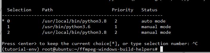 当前使用python3.8