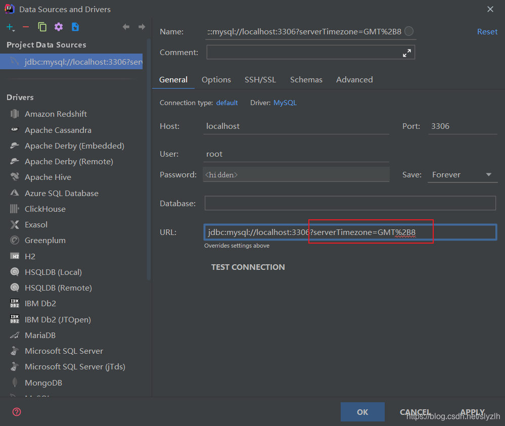 IDEA  连接MySQL报错 Server returns invalid timezone.Need to set ‘serverTimezone‘ property.   解决办法