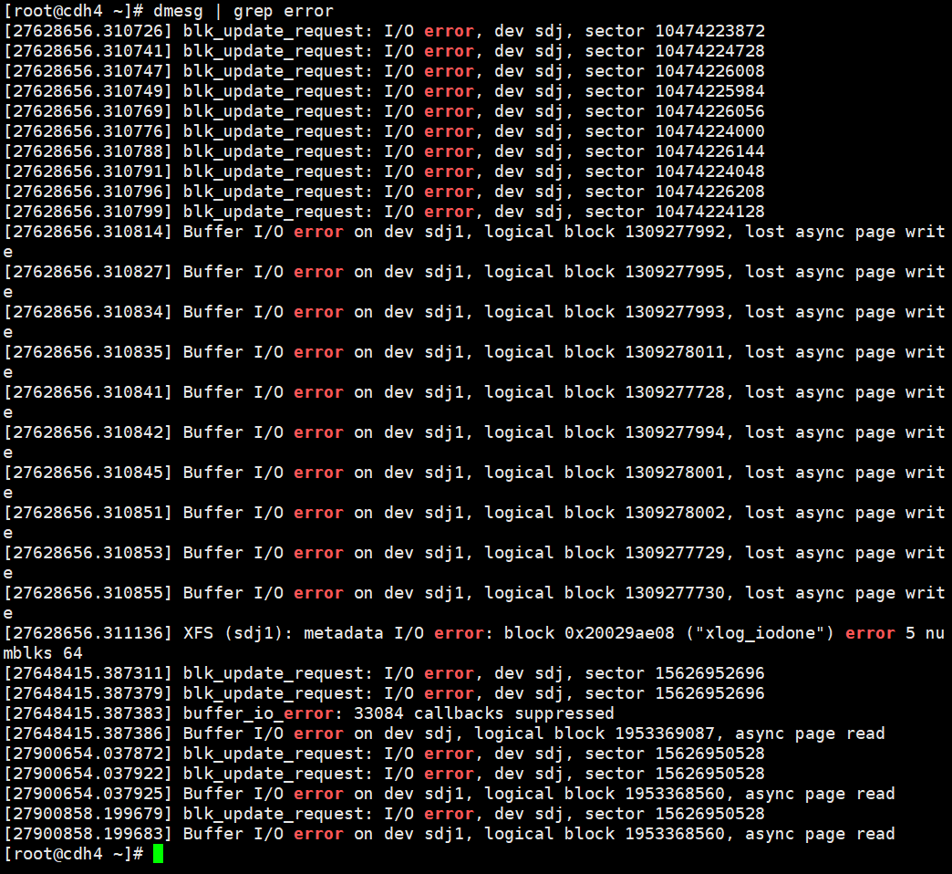dmesg | grep error