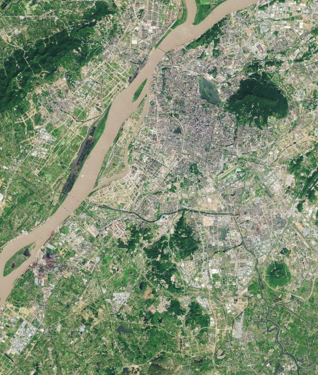 同地区的百度地图卫星影像:下面是sar影像的截图