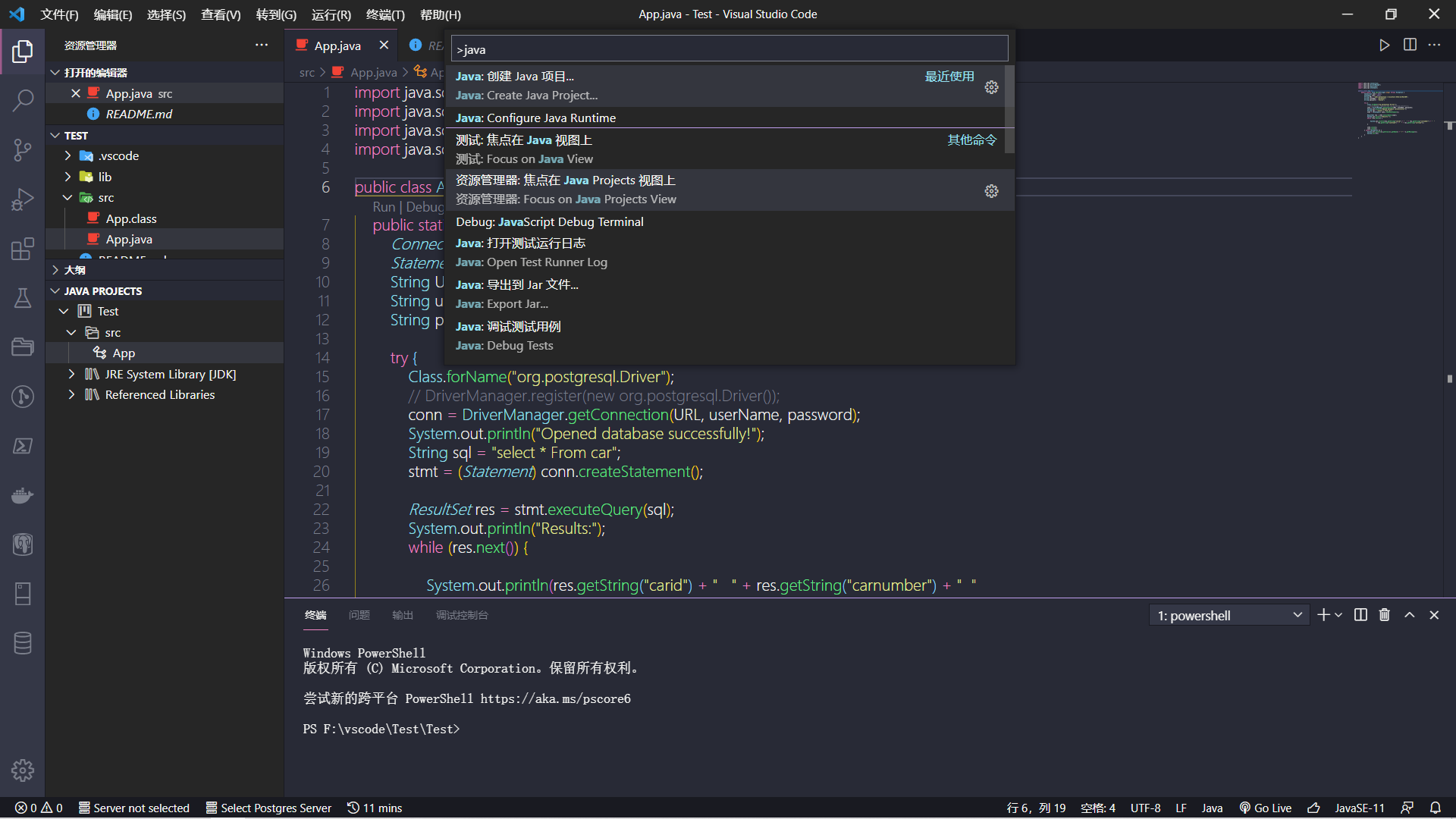 VS code中使用JDBC连接PostgreSQL_postgresql jdbc download-CSDN博客