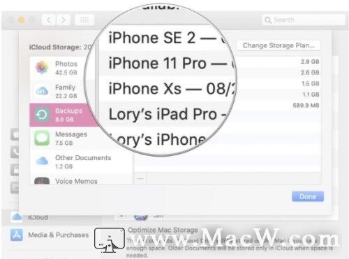 Mac如何删除iPhone和iPad iCloud备份