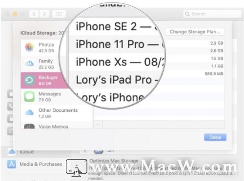 Mac如何删除iPhone和iPad iCloud备份