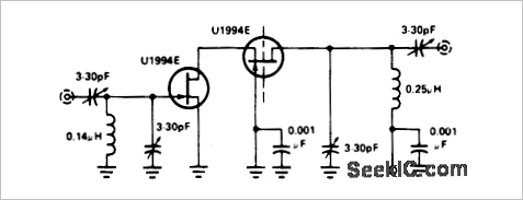 ▲ 图1-2-1 基于U1994E的级联FET放大电路