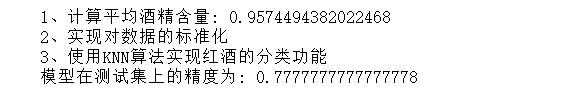 Python编程实现用KNN算法对红酒分类功能