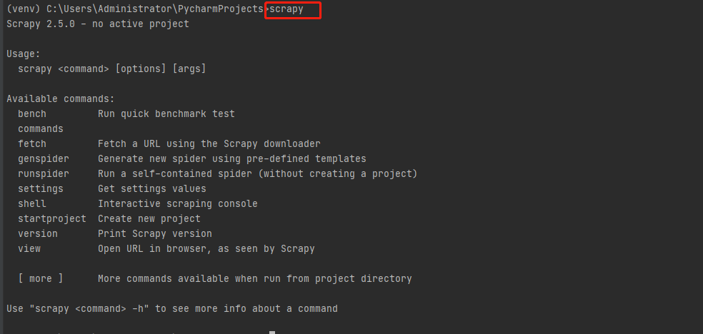 python爬虫之Scrapy提示 “不是内部或外部命令，也不是可运行的程序”解决方案