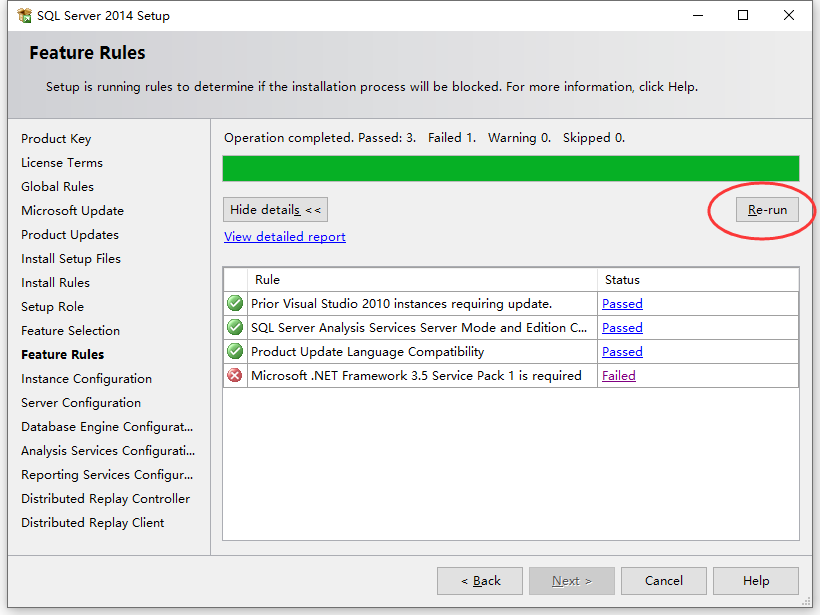 Sql server 2014 microsoft net framework 3 5 service pack 1 is
