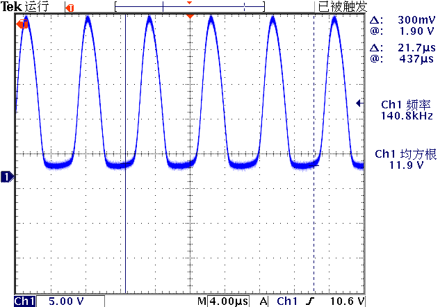 ▲ Q2漏极电压波形