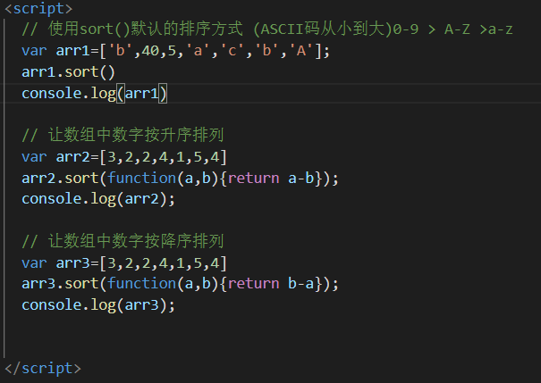 Sort () function usage and principle in the JS in the array ...