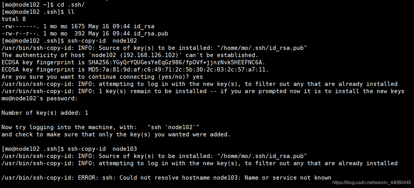 Usr Bin Ssh Copy Id ERROR Ssh Could Not Resolve Hostname Node103