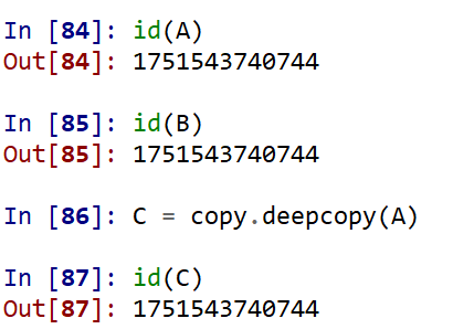 可以看到，不管深浅拷贝，都是同一个地址