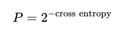 困惑度 (perplexity)