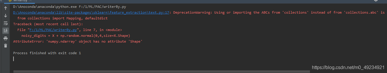 AttributeError: ‘numpy.ndarray‘ object has no attribute ‘Shape ...
