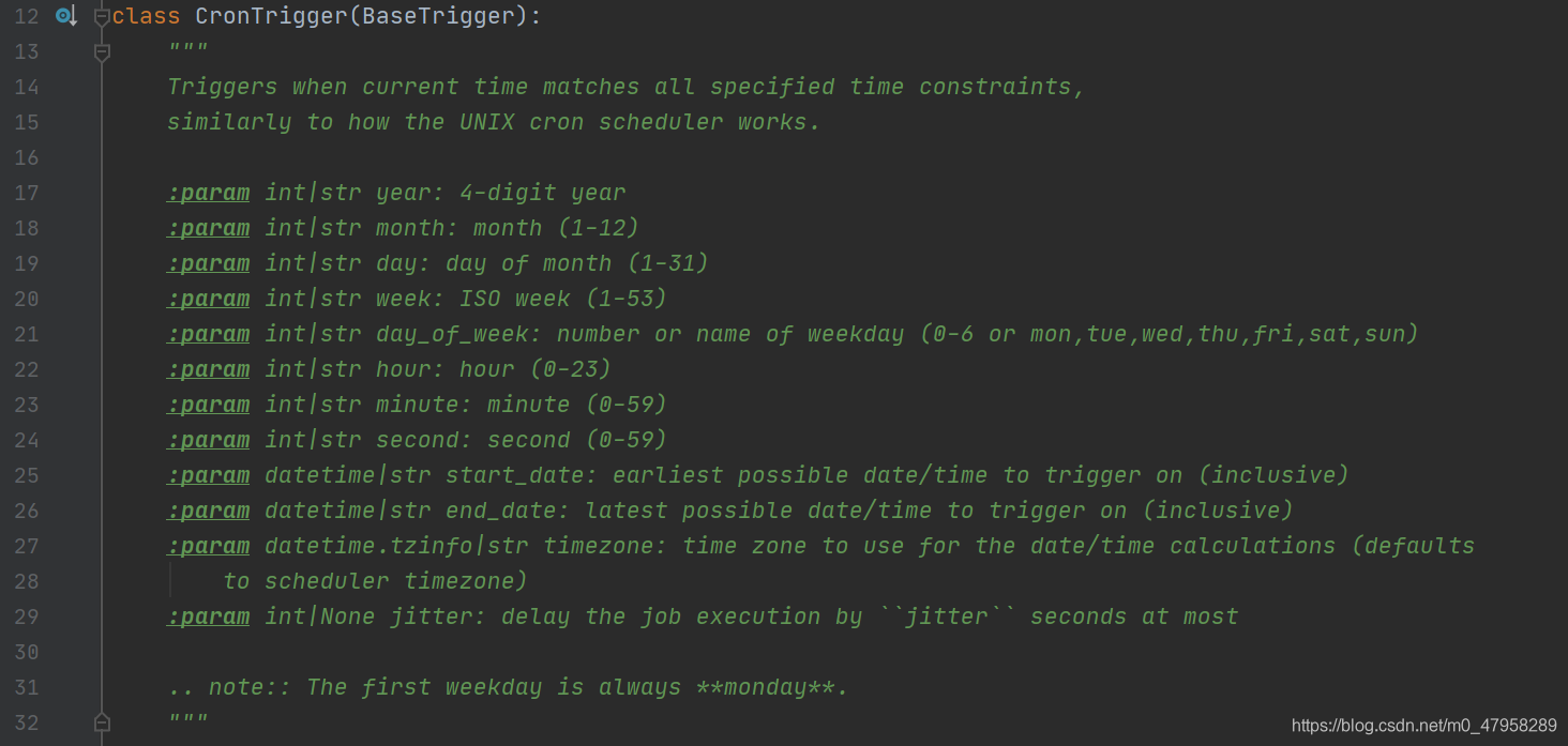 APScheduler的cron触发器支持到秒级的cron表达式-CSDN博客
