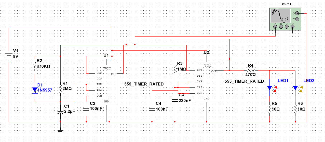 555定时器pcb原理图图片