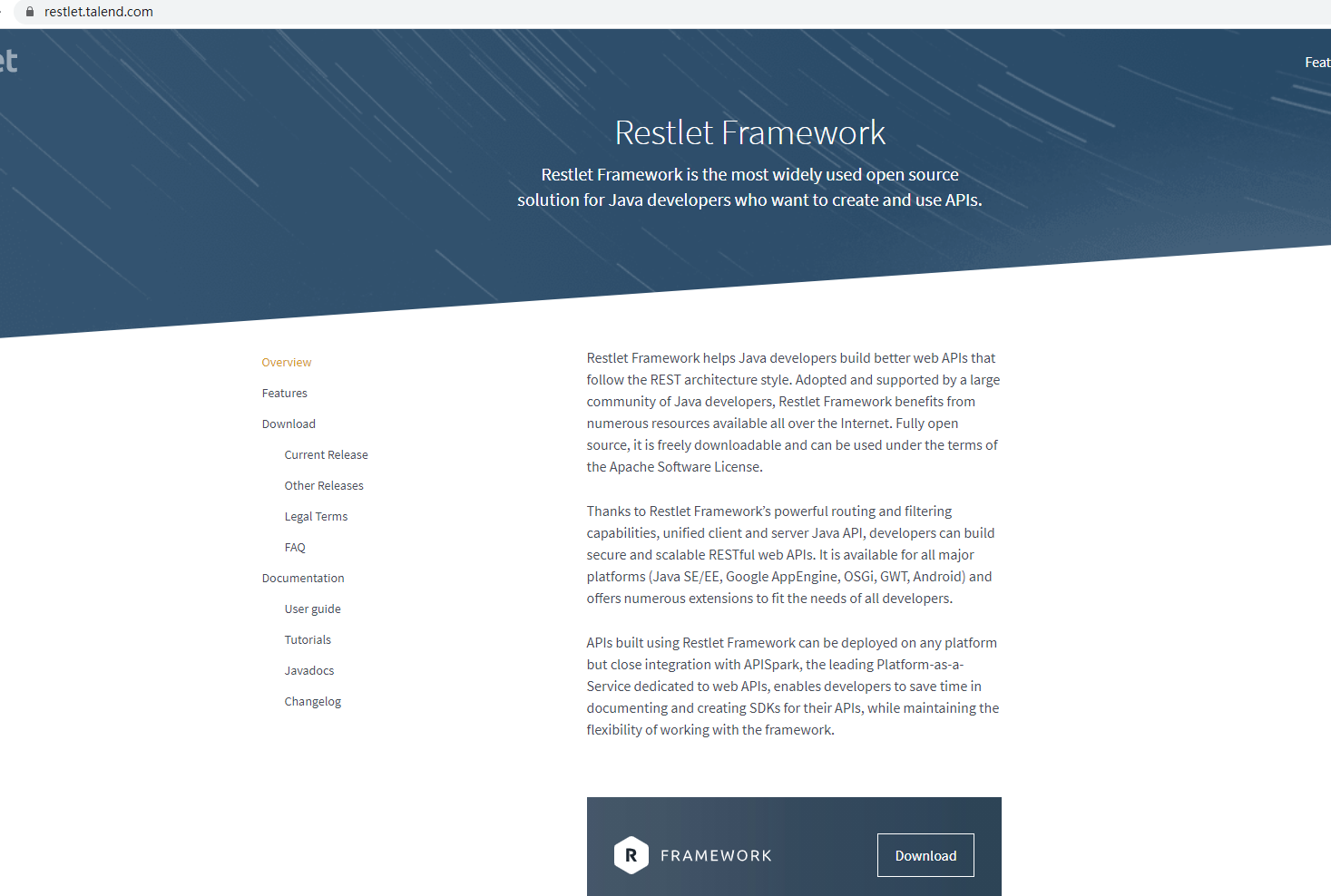 RESTlet——轻量级REST框架