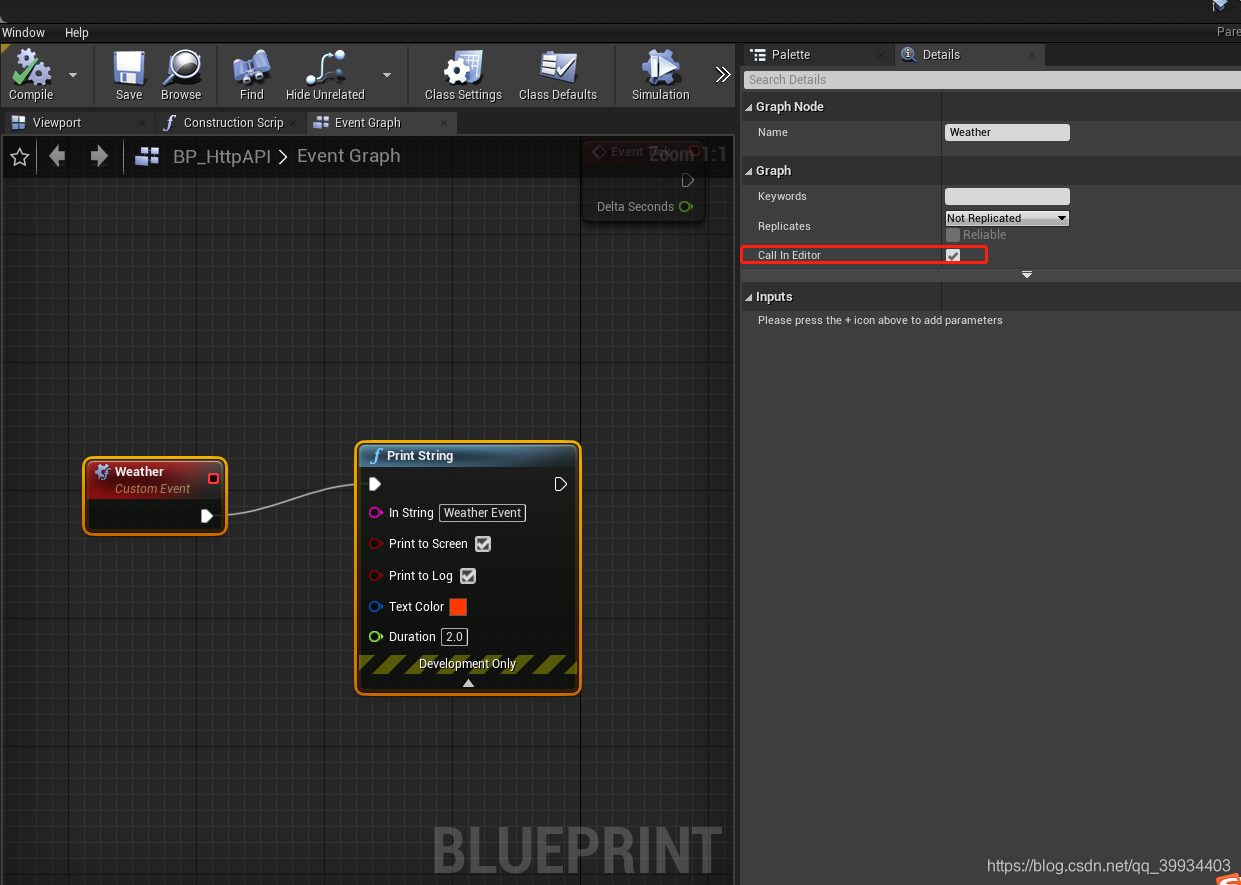 UE4 虚幻引擎,蓝图Custom Event自定义事件,Call In Editor 在编辑器中调用_虚幻 unlua 自定义事件-CSDN博客
