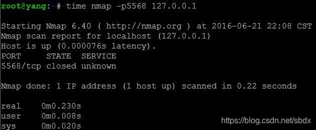 nmap 扫描 5568 端口