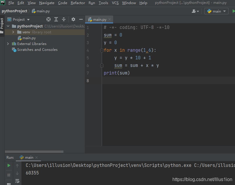 Python 求1000内的完数 和1+22+333+4444+55555的两种方法_python中求1000以内完数的和-CSDN博客