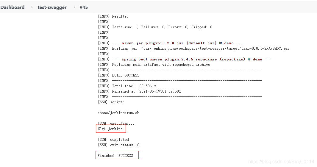 jenkins构建连接远程服务器报错_build step 'execute shell script on remote host us ...