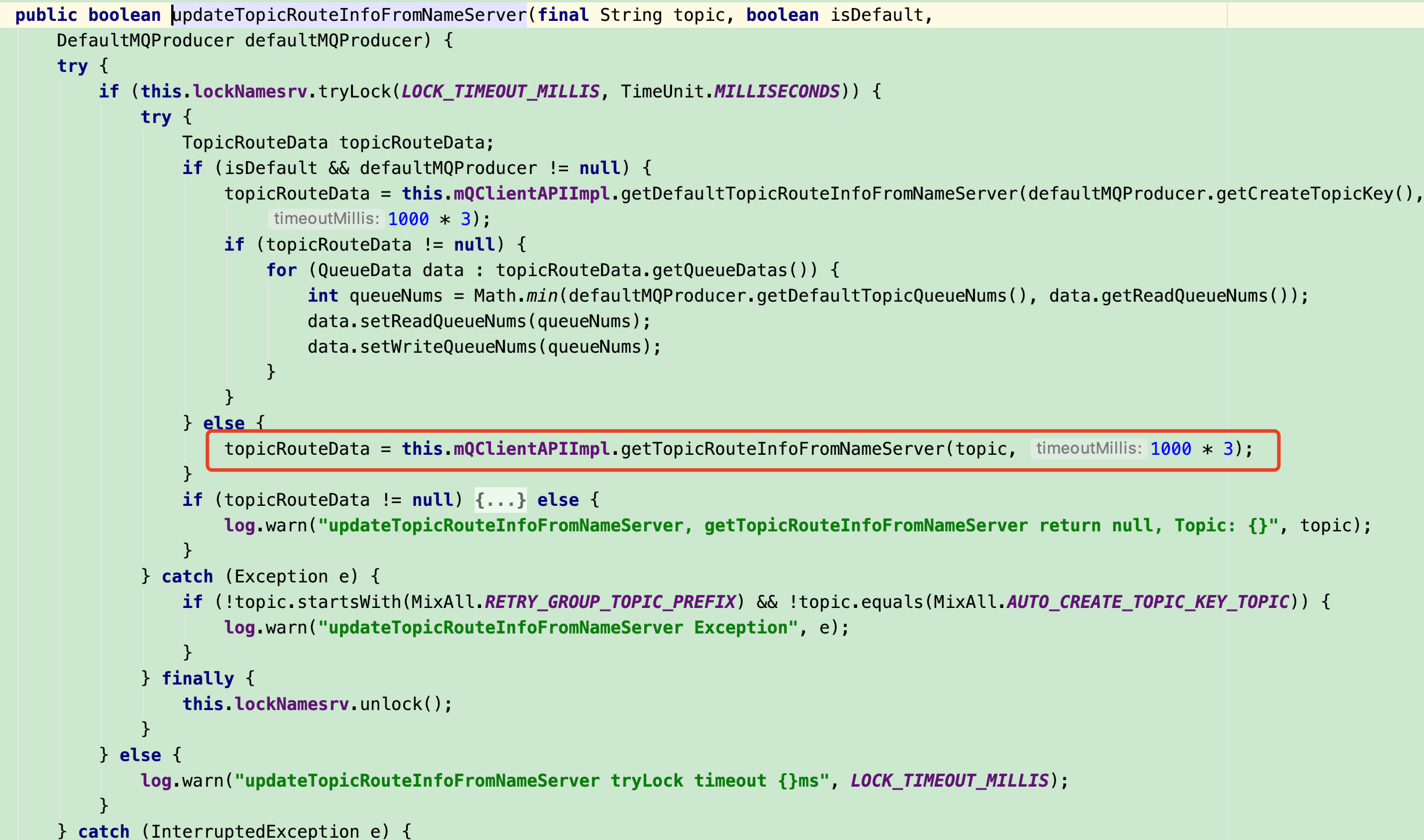 RocketMQ error NO ROUTE INFO OF this Topic - Programmer Sought