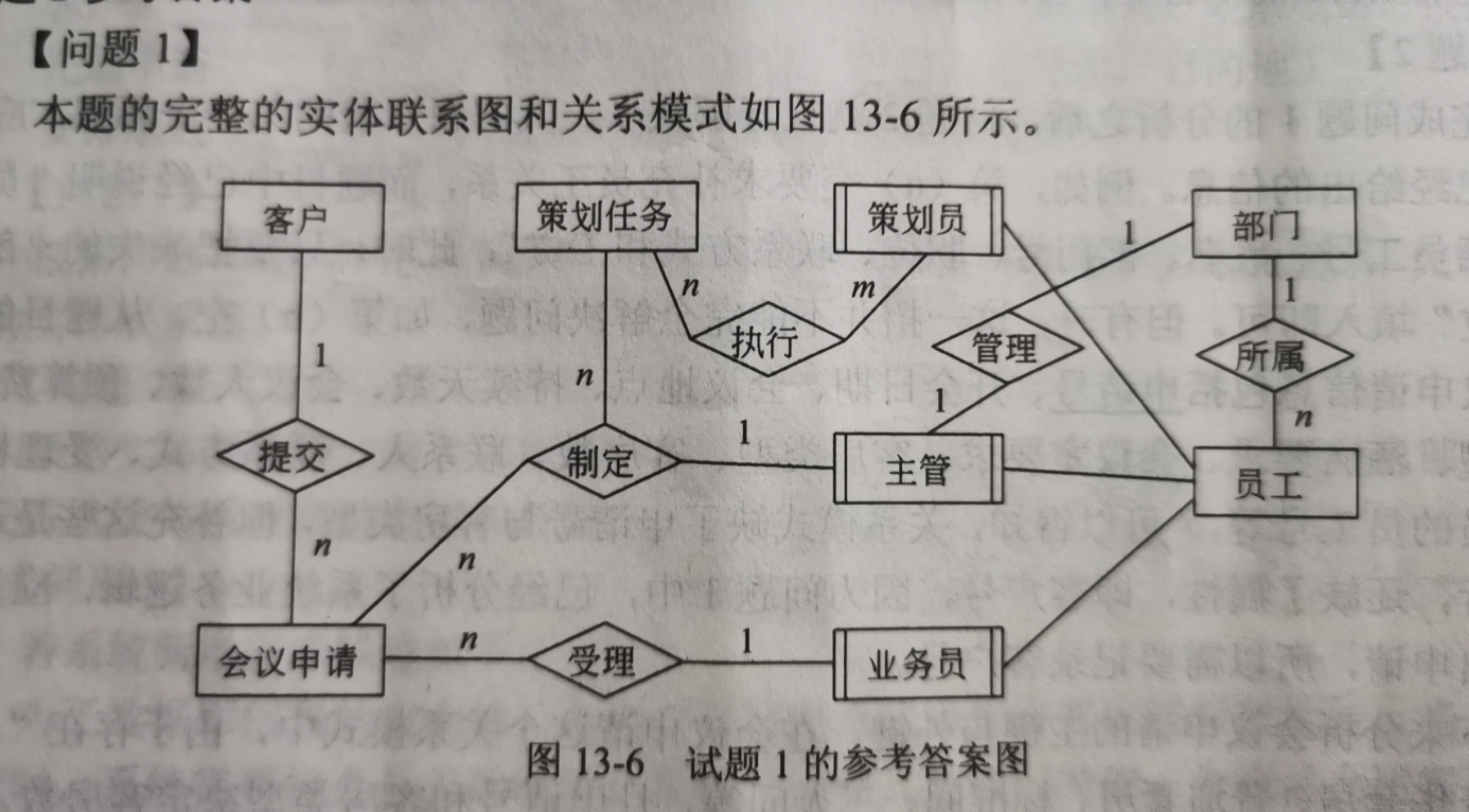 软件设计师 数据库分析与设计大题