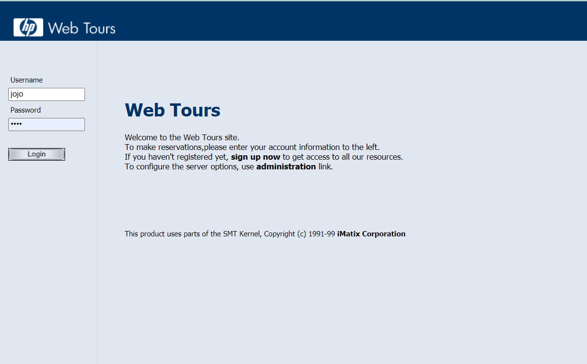 打开WebTours出现Internal Server Error