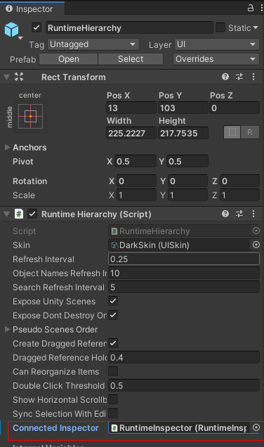 Unity小实用四-强大的Runtime Inspector & Hierarchy,助你提高手机端调试效率_runtimeinspector ...