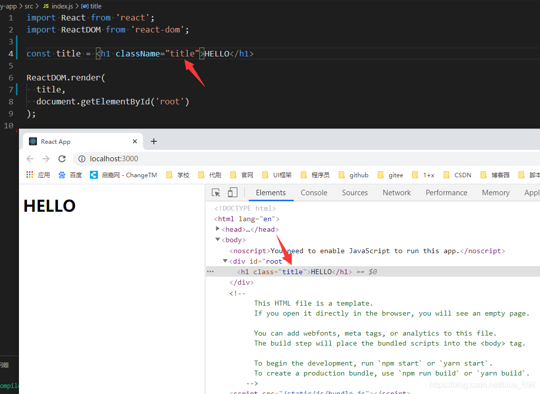 只需5分钟教会你使用React中的JSX_react jsx-CSDN博客