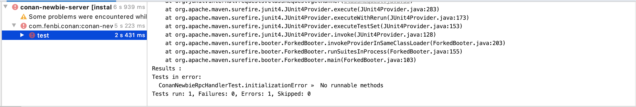 Failed to execute goal org.apache.maven.plugins: maven-surefire-plugin ...