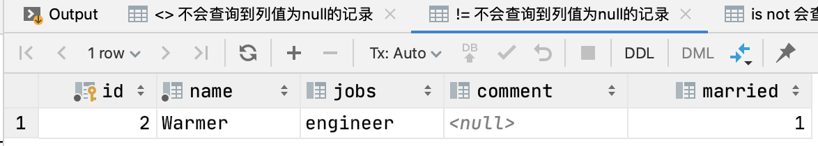 MySQL中!=、＜＞和 is not 的区别_mysql is not-CSDN博客