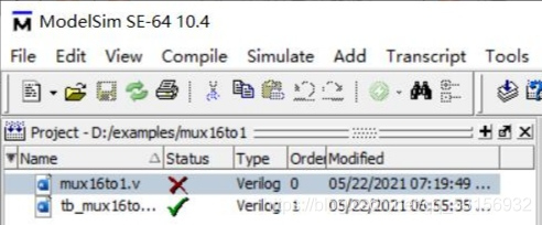 ModelSim SE-64 10.4的使用及书本121页个人实验_mmodelsimse10.4-CSDN博客