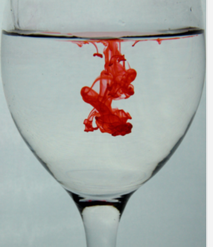 粒子的随机运动过程:以上这个图片是最常见的液体内部的扩散的例子了