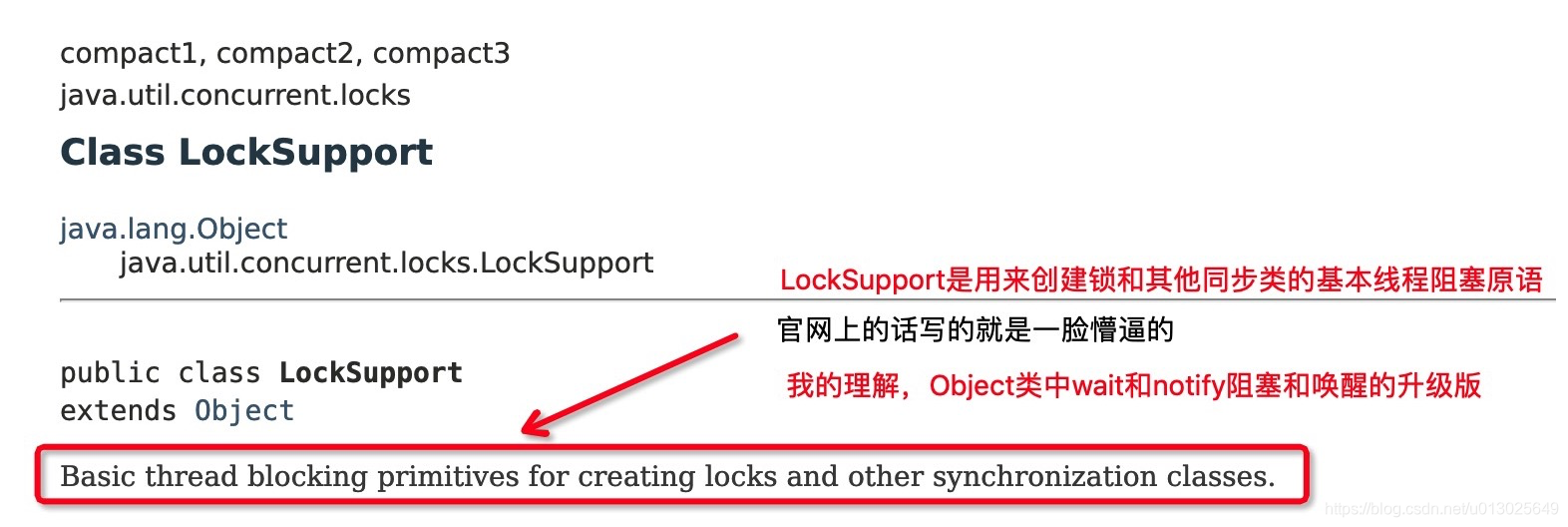 LockSupport官方定义