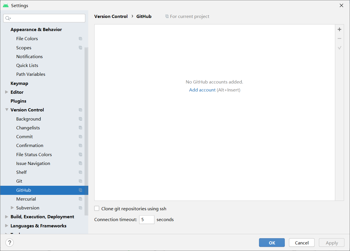Android Studio 关联并使用 GitHub(感觉把所有的错误都经历了一遍~~ )_androidstudio在xml文件中使用 ...