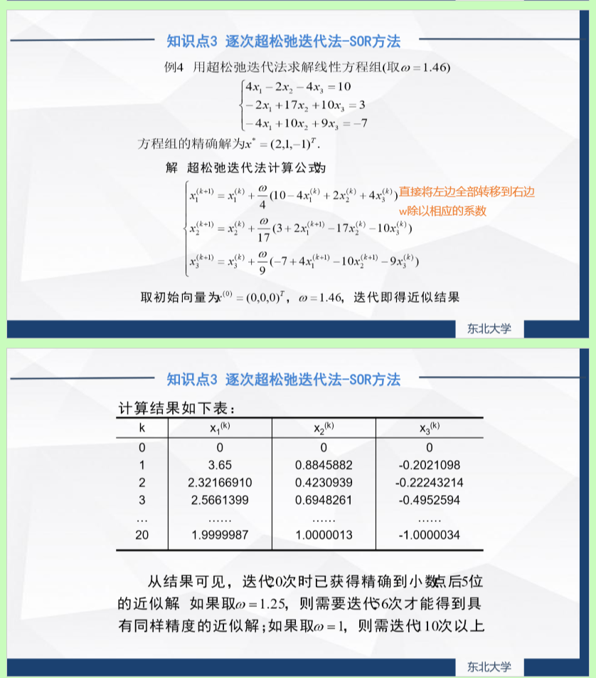 3.3 数值分析: 逐次超松弛迭代法-SOR方法