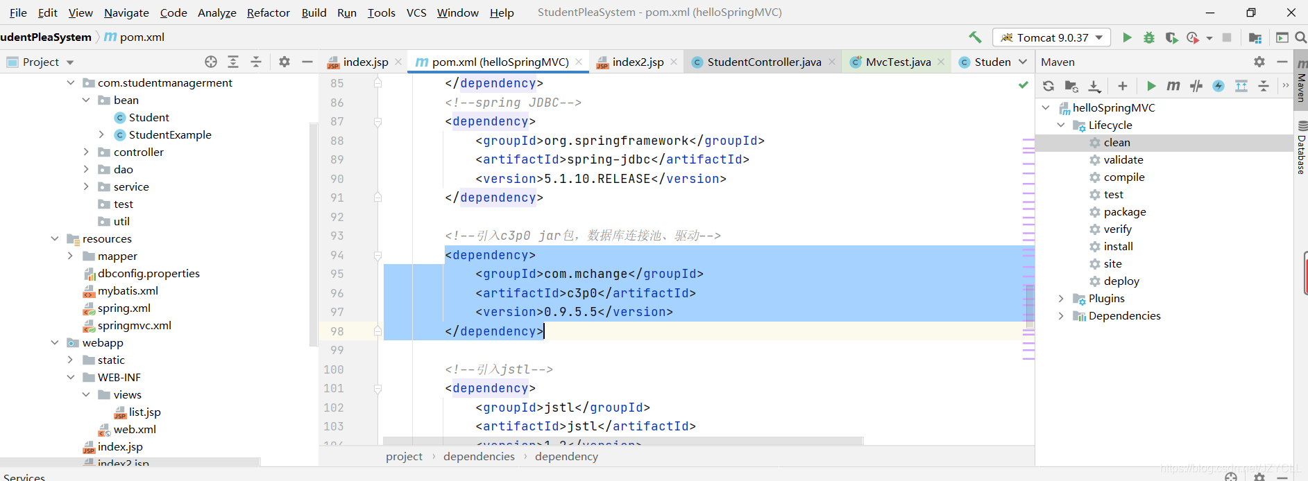 解决Hander dispatch failed;nested exception is java .lang ...