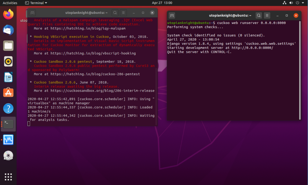 Ubuntu20.04系统Cuckoo sandbox所需环境搭建及安装(超详细图文)_cuckoosandbox-CSDN博客
