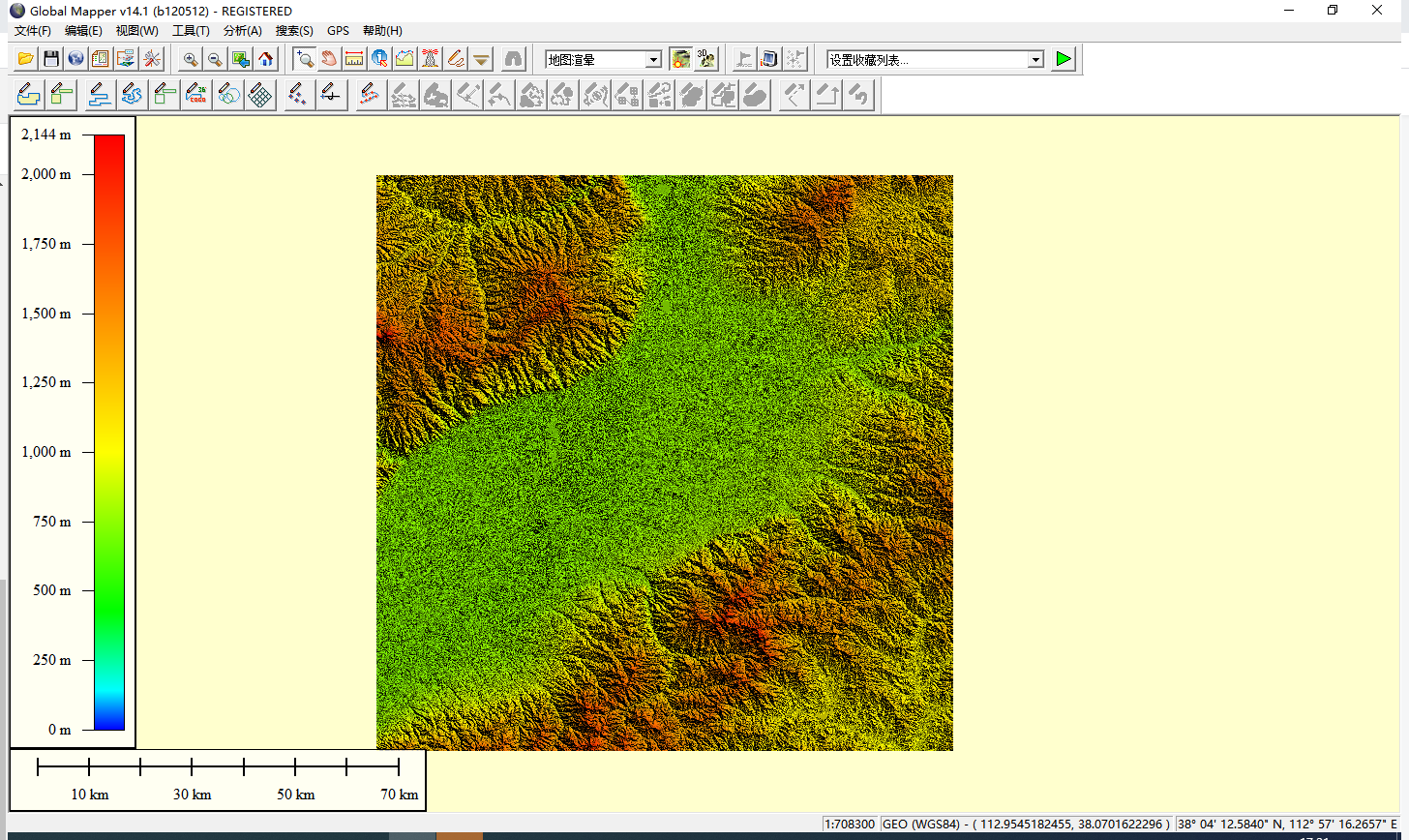 真实地形处理高程图导入ue4进行操作