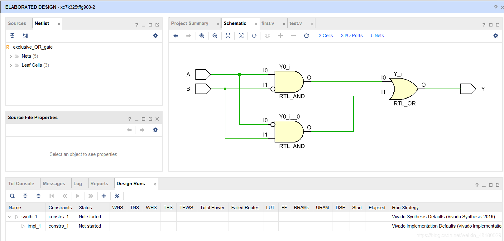 verilog基本逻辑门代码二