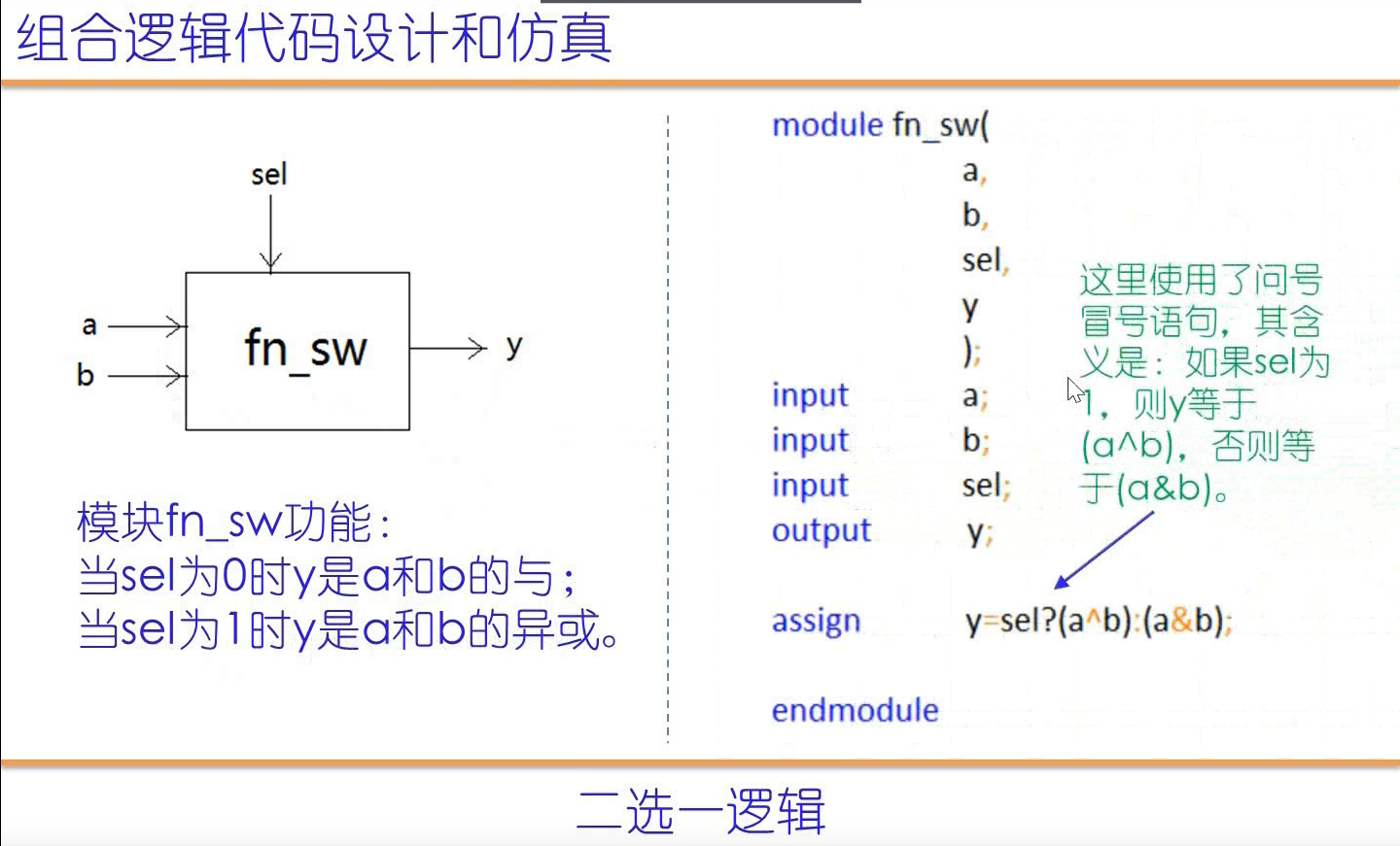 verilog组合逻辑多路选择器设计