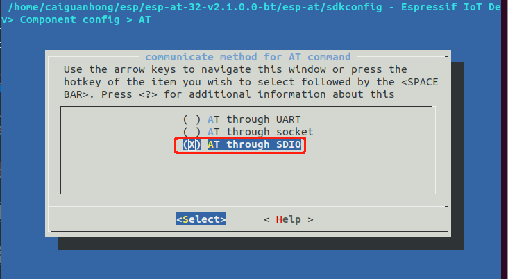 Ubuntu18.04 上 ESP8285 的 esp-at release_v2.2.0.0 编译环境搭建