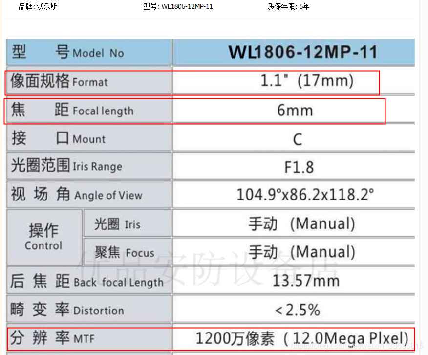 相机和镜头选型需要注意哪些问题