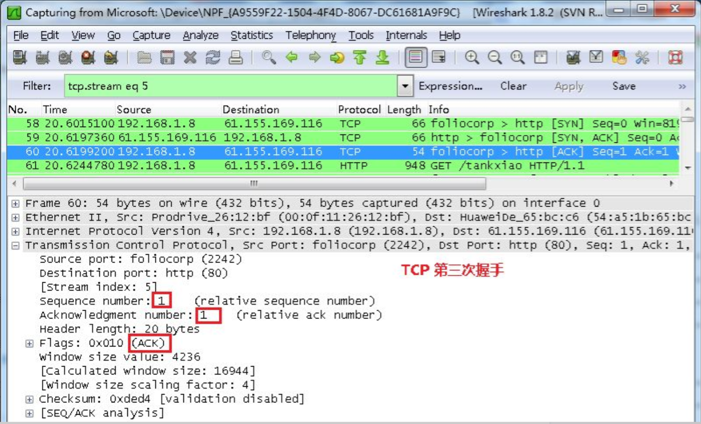 TCP协议三次握手
